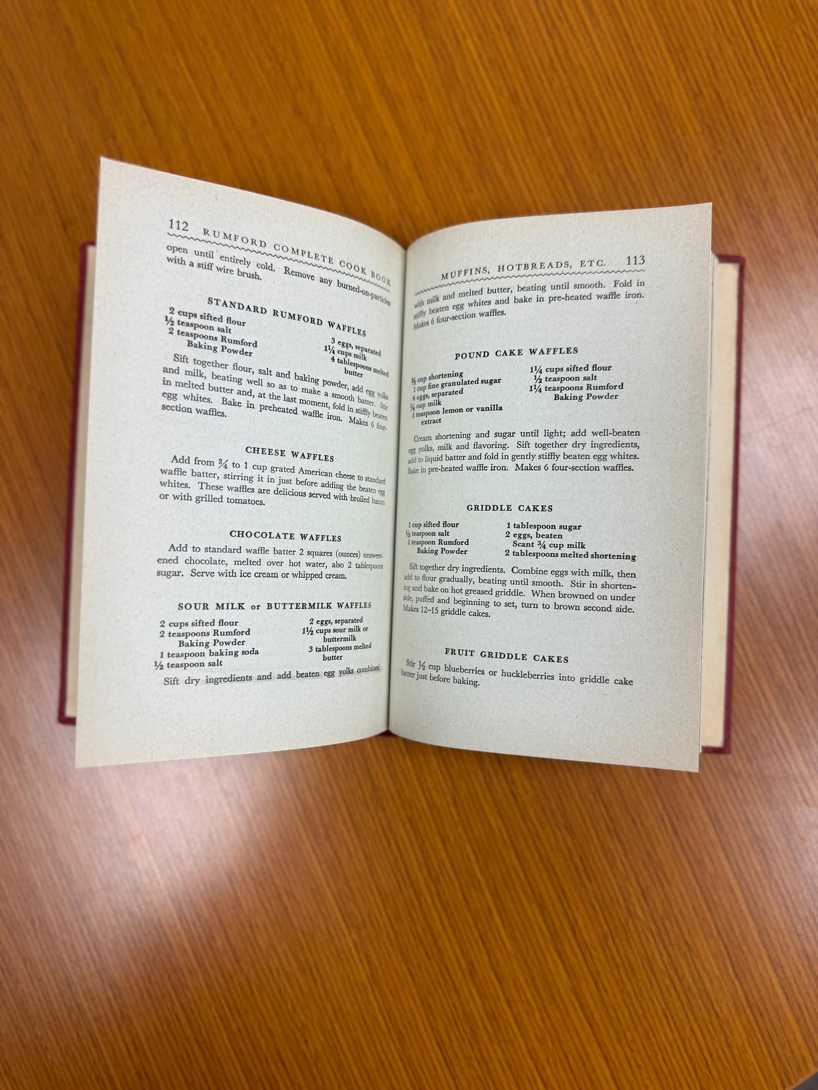 1947 Rumford Complete Cookbook Hardcover - 4