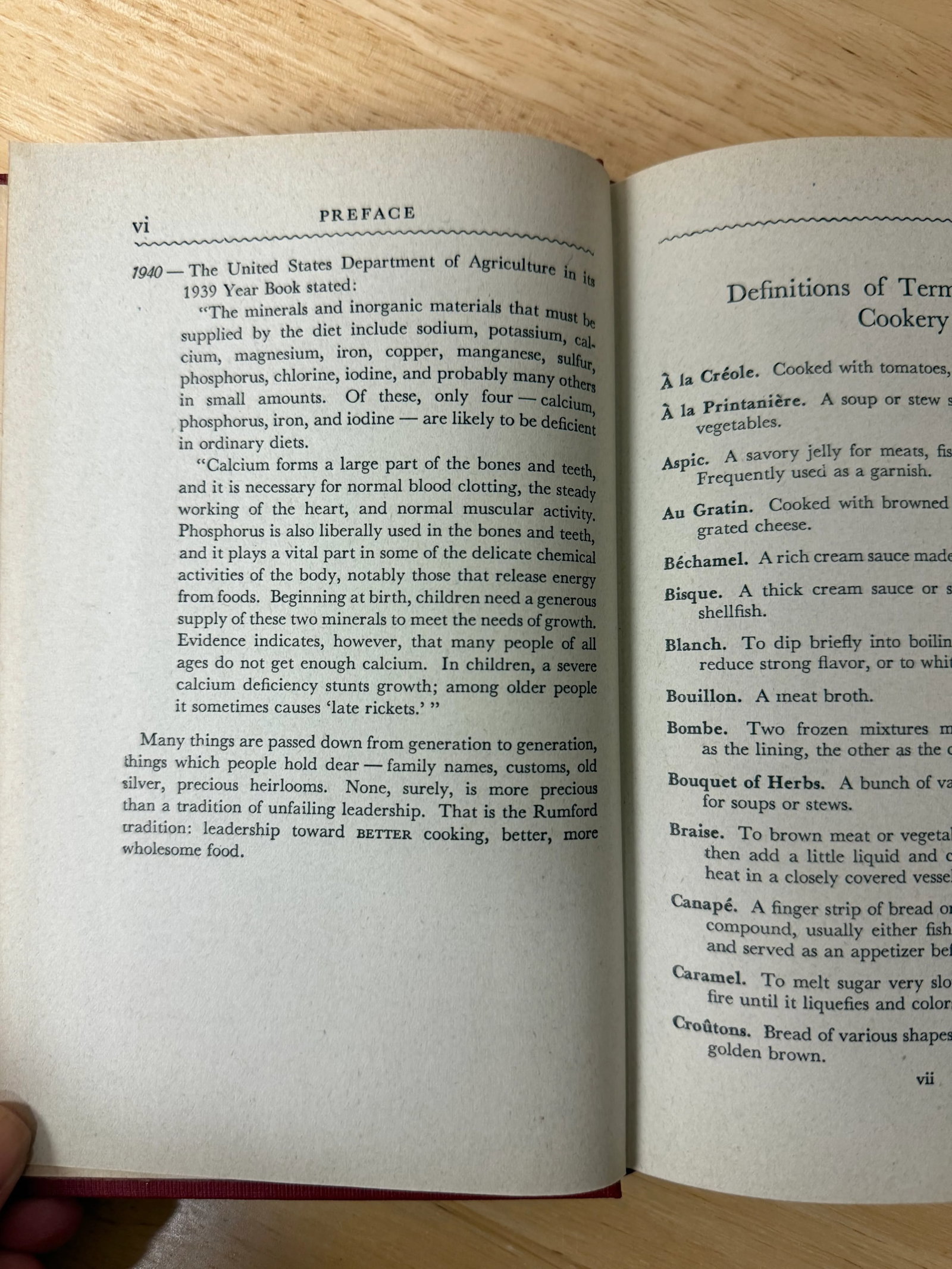 1947 Rumford Complete Cookbook Hardcover - 5