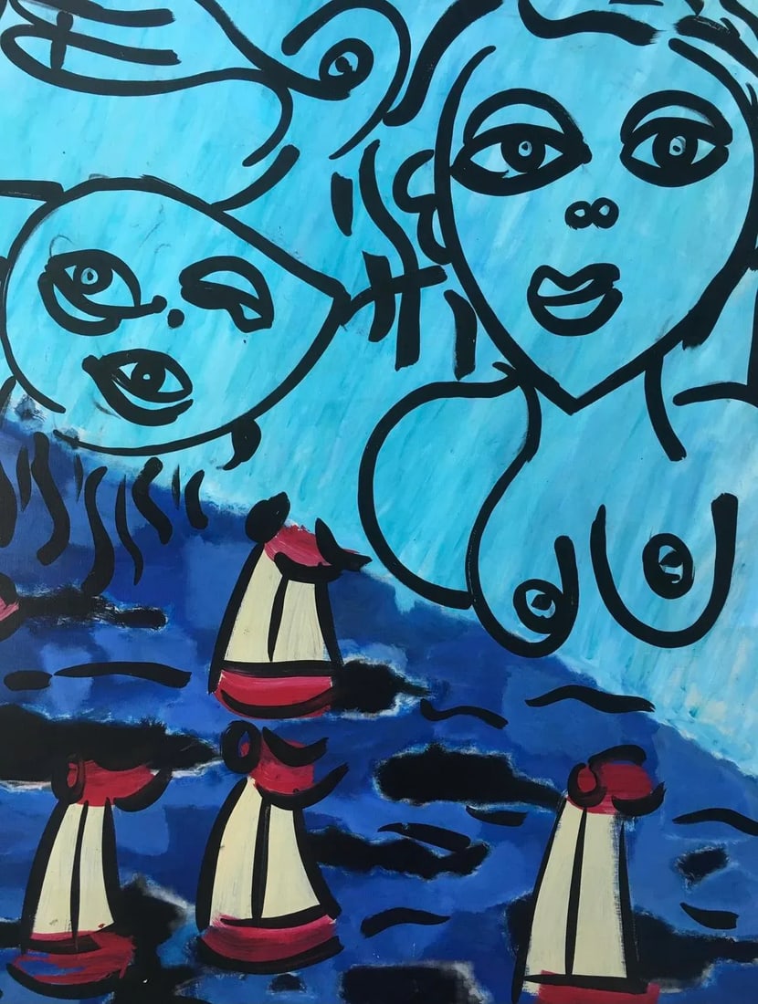 1960s Peter Keil Abstract Painting - 4