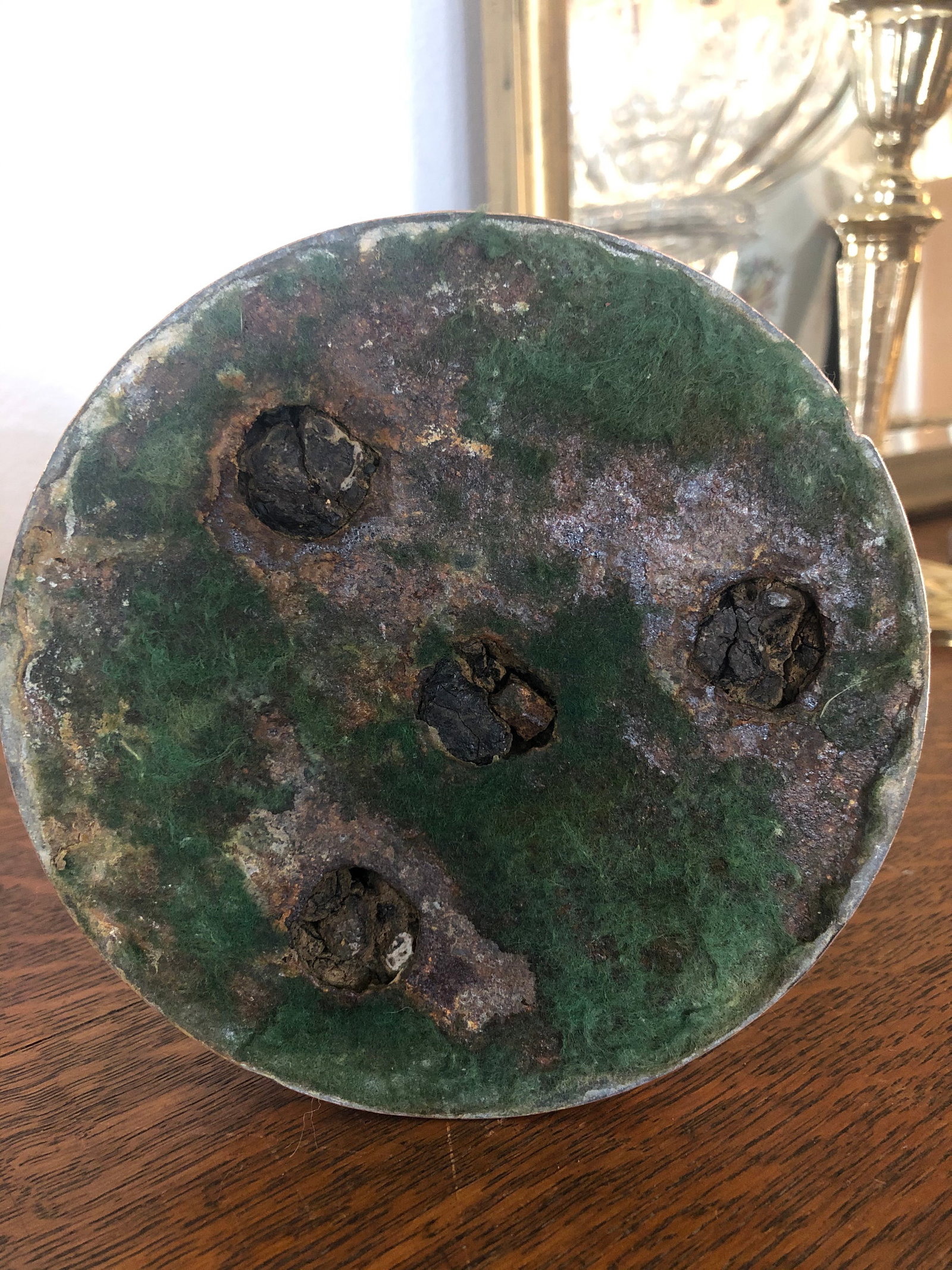 Antique Late 19th Century Arts and Crafts Silver Over Copper Candlesticks - a Pair - 6