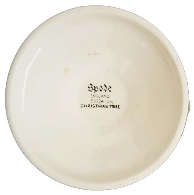 Pair Spode Christmas Tree Ringhandle Candle Holders - Made in England - 2