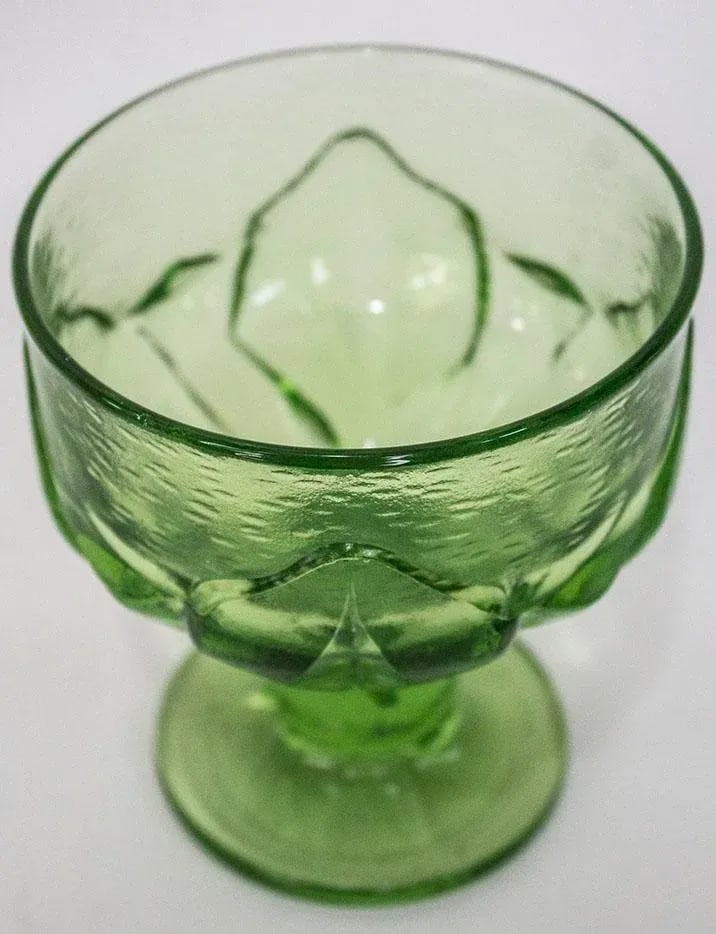 1960s Mid Century Modern Cabaret Green Glasses by Franciscan - Set of 8 - 6