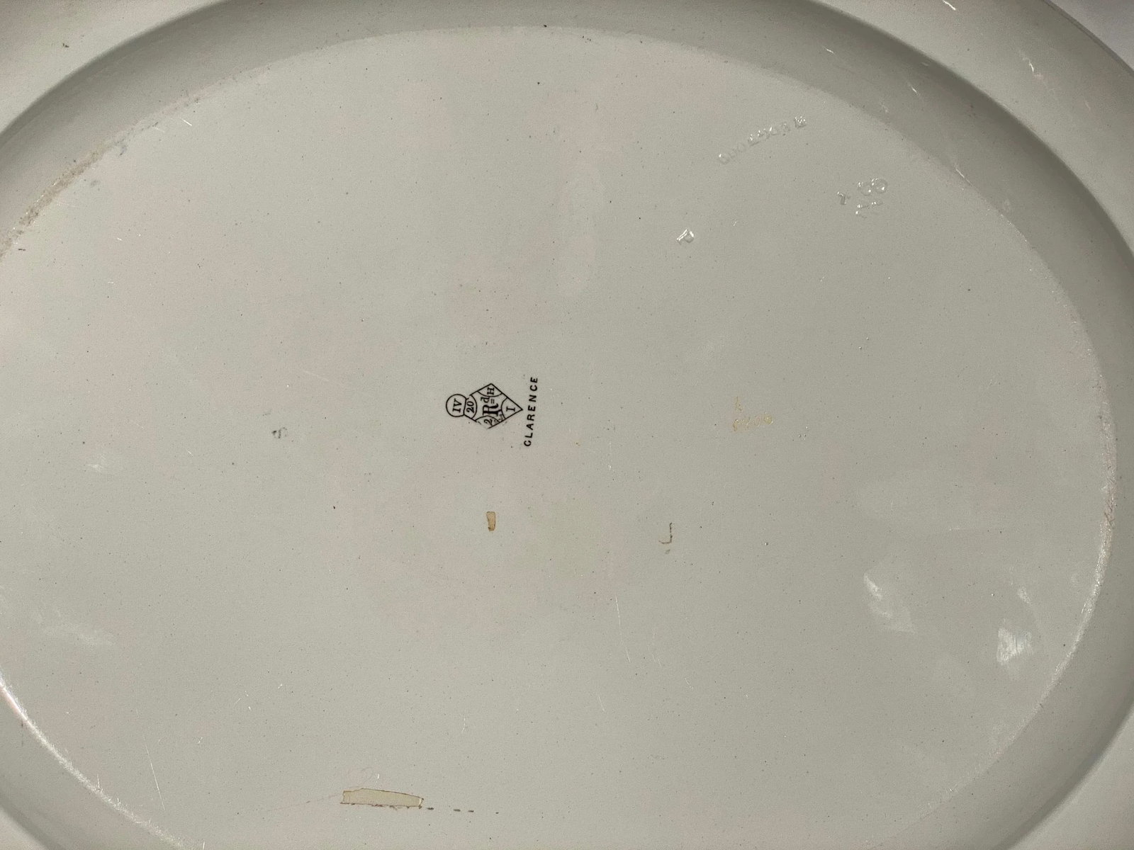 Large Wedgewood 1930's Art Deco Platter - Hand Painted and Signed - Clarence IV - 5