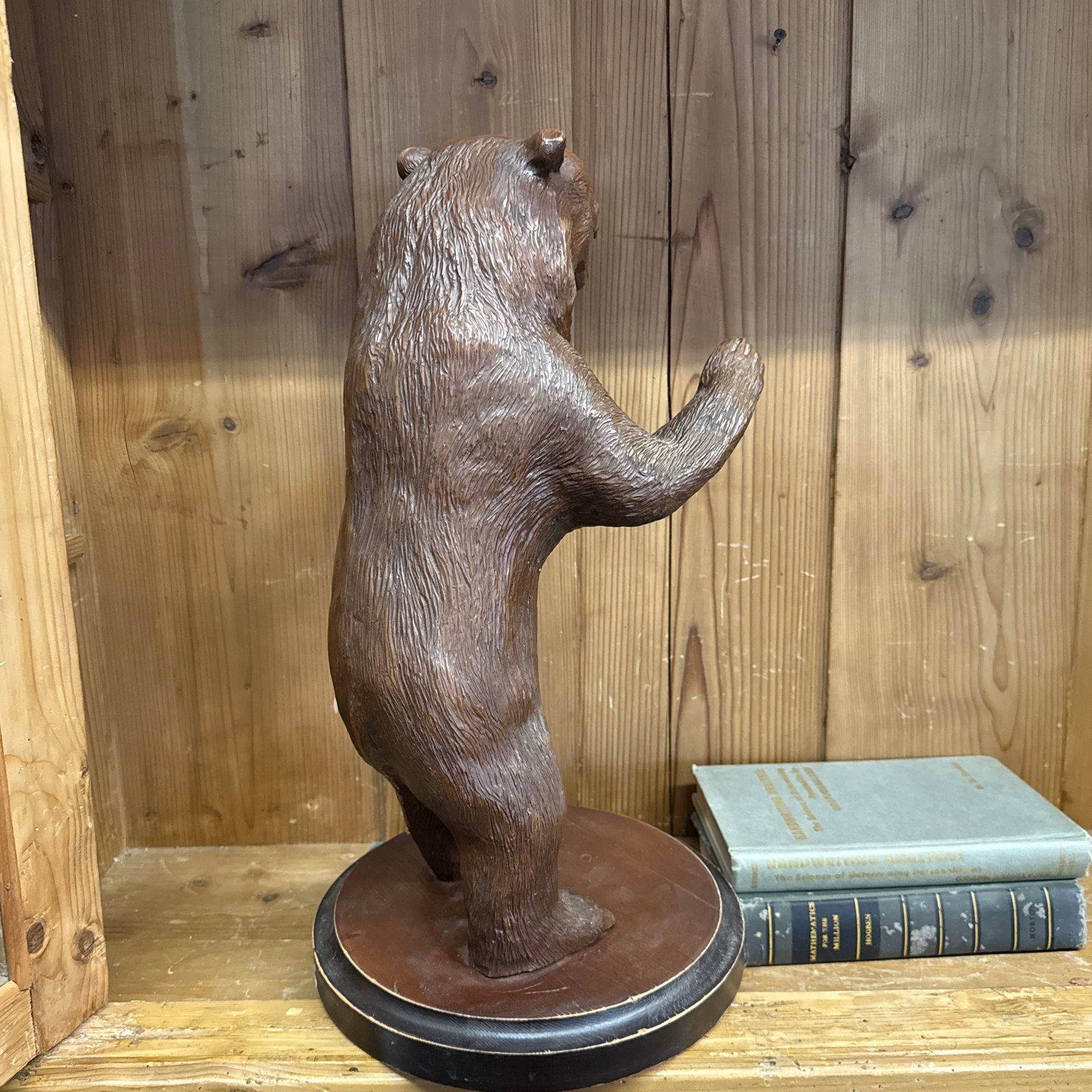 1950s Large Black Forest Standing Bear - 3