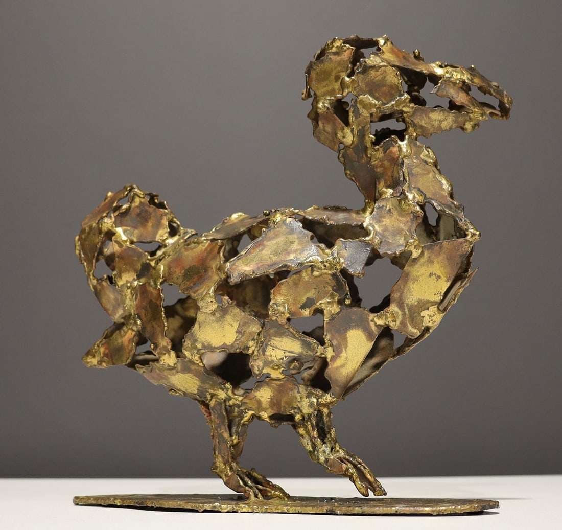 Silas Seandel Brutalist Bird Sculpture, Signed - 8