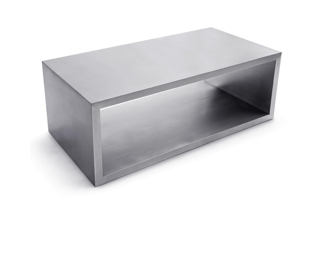 Modern Greg Sheres Style Stainless Steel Cocktail Table - 2
