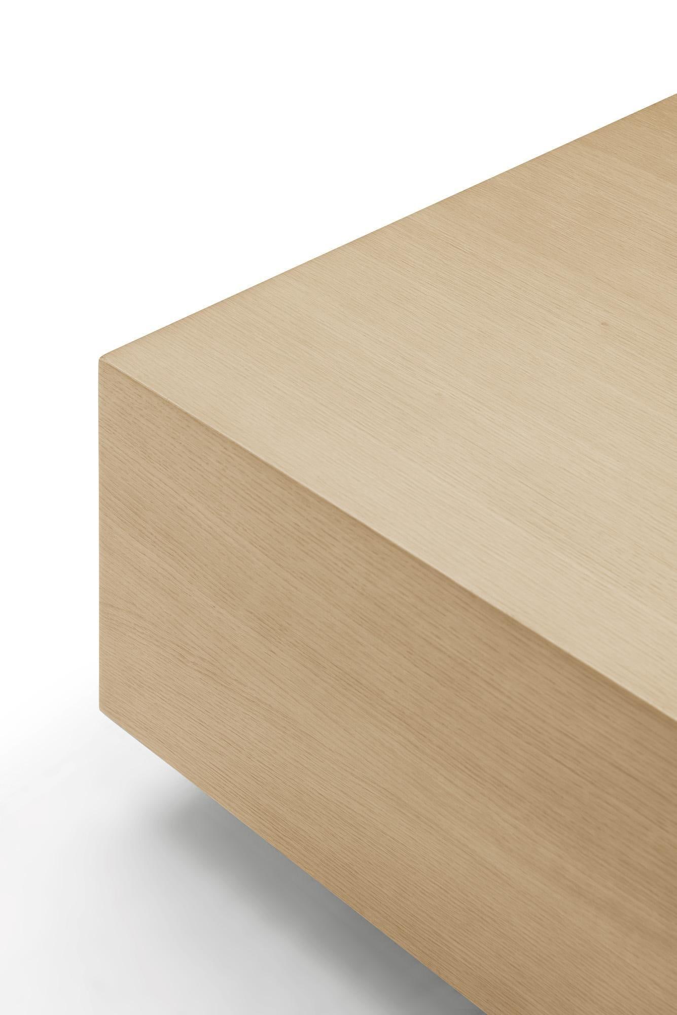 Modern Greg Sheres Style Oak and Bronze Cocktail Table – "Cadiz" - 3