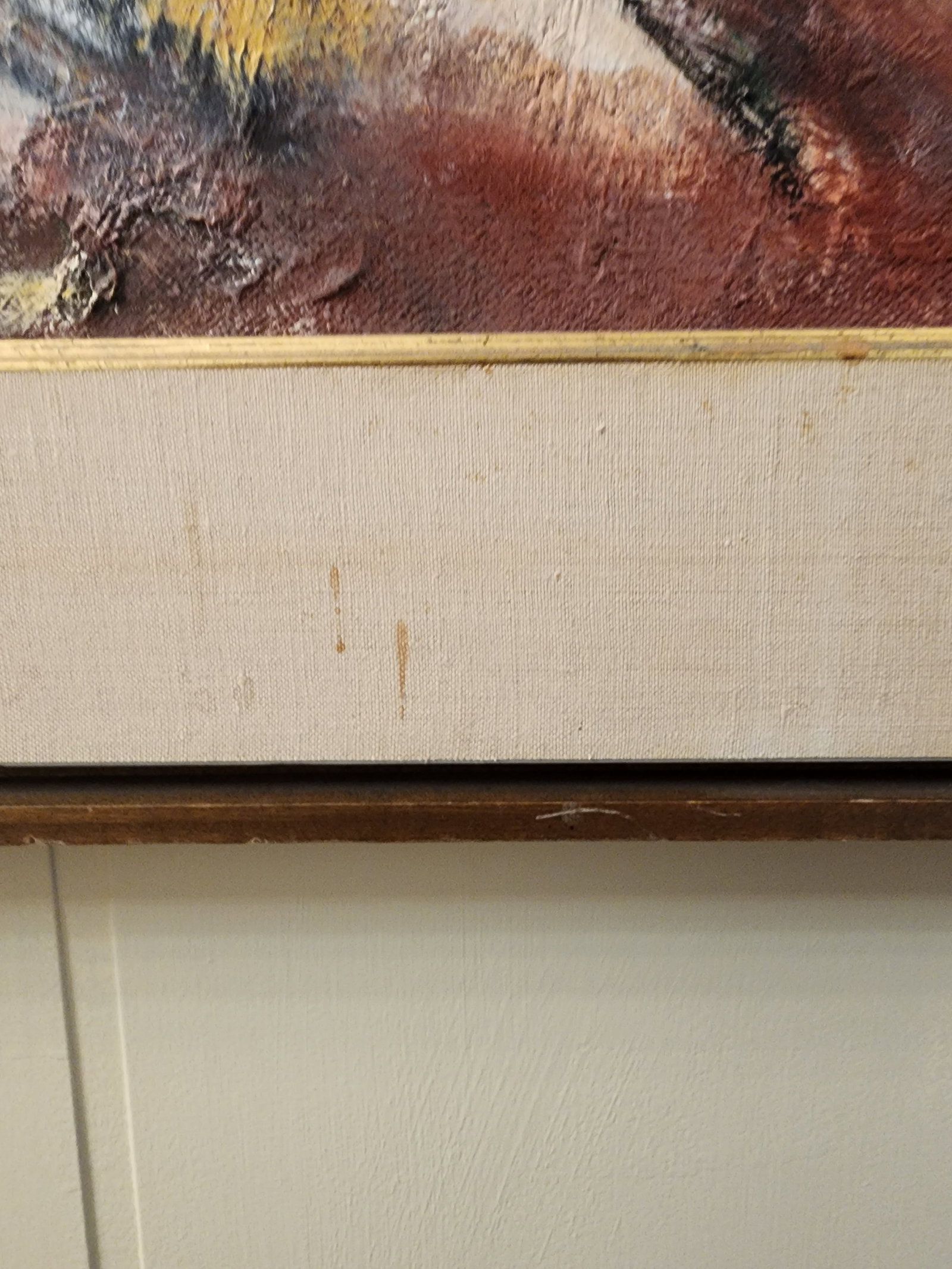 1940s Eleanor Coen Original Oil "Fields and Rocks" - 7