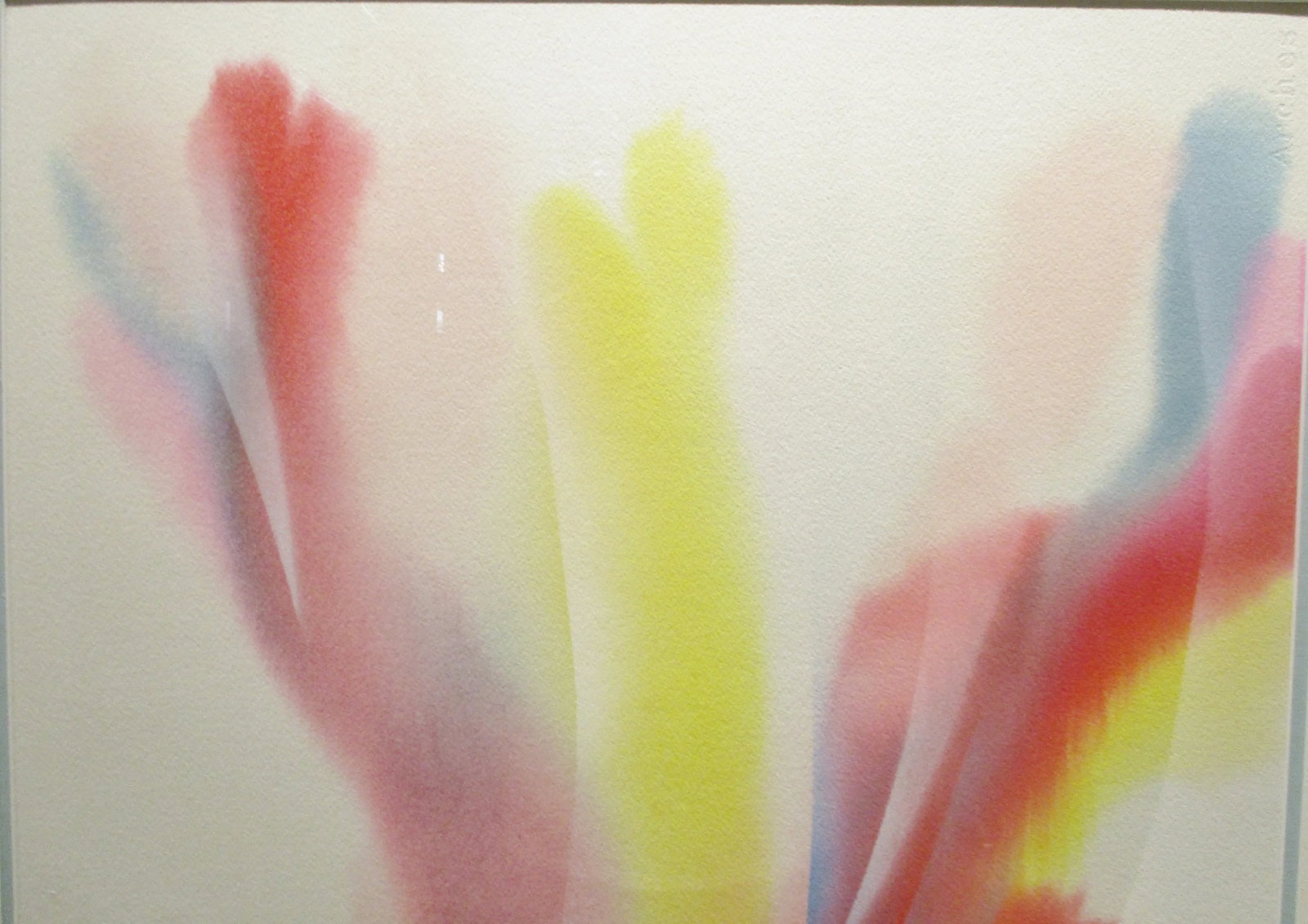 1970s Abstract Watercolor Painting by Dom Mingolla, Framed - 3