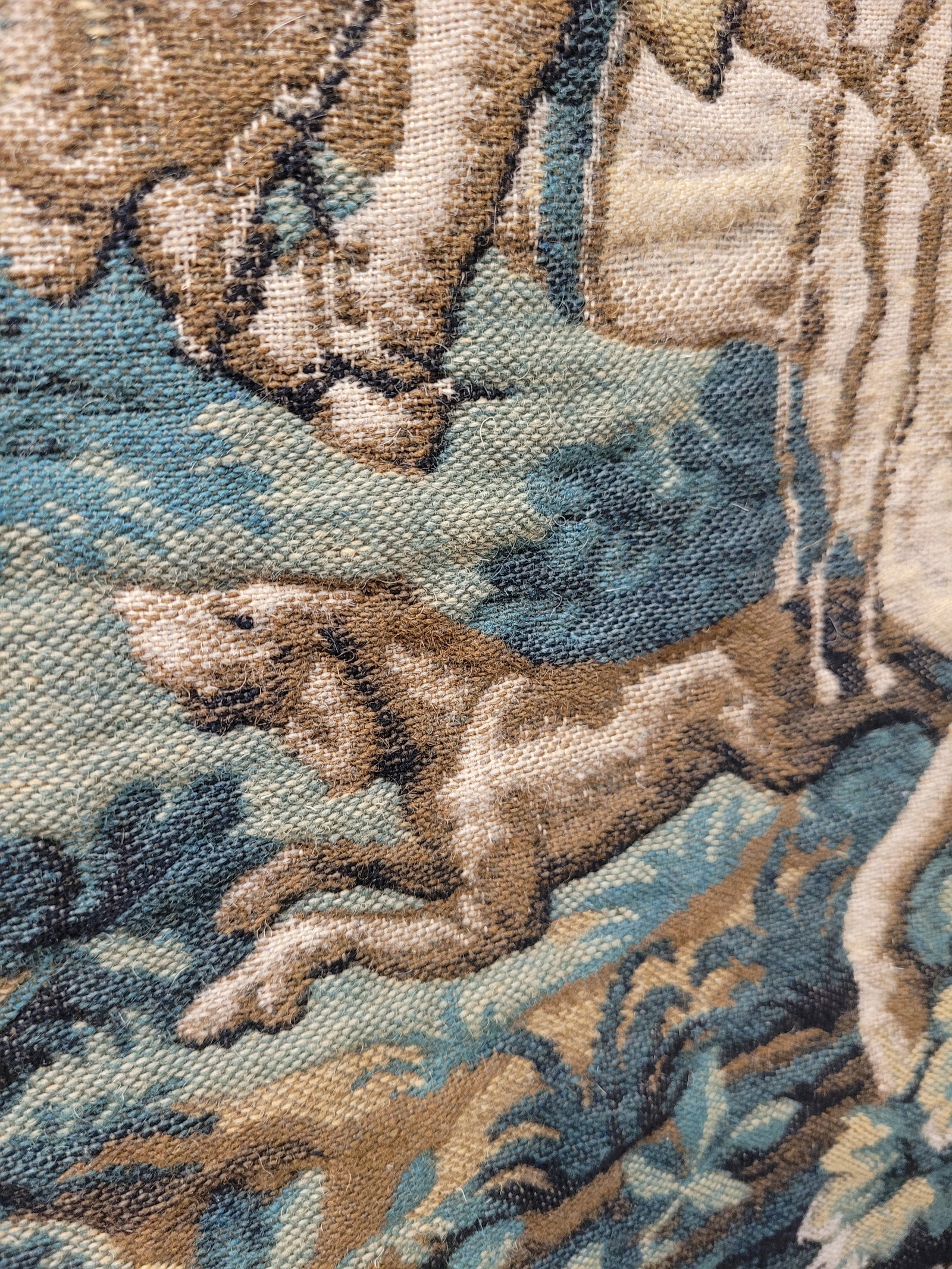 Belgian Woven Hunting Scene Tapestry - 8