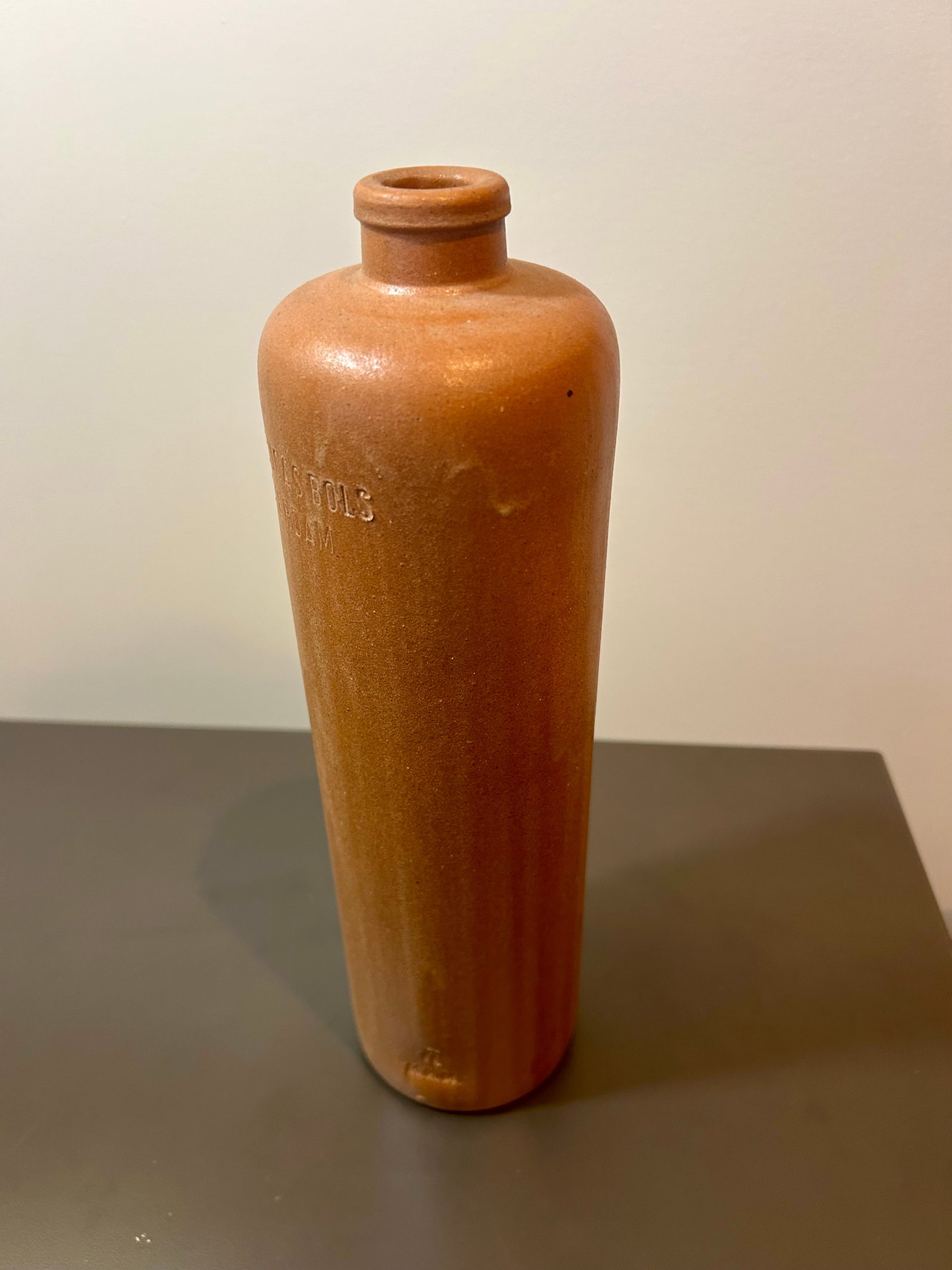 Vintage Erven Lucas Bols Stoneware Bottle – Antique 3/4 Liter Clay Crock, Amsterdam Holland - 5
