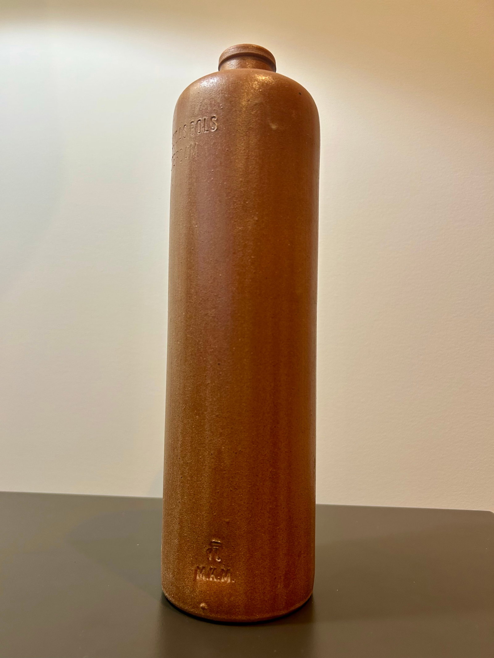 Vintage Erven Lucas Bols Stoneware Bottle – Antique 3/4 Liter Clay Crock, Amsterdam Holland - 9