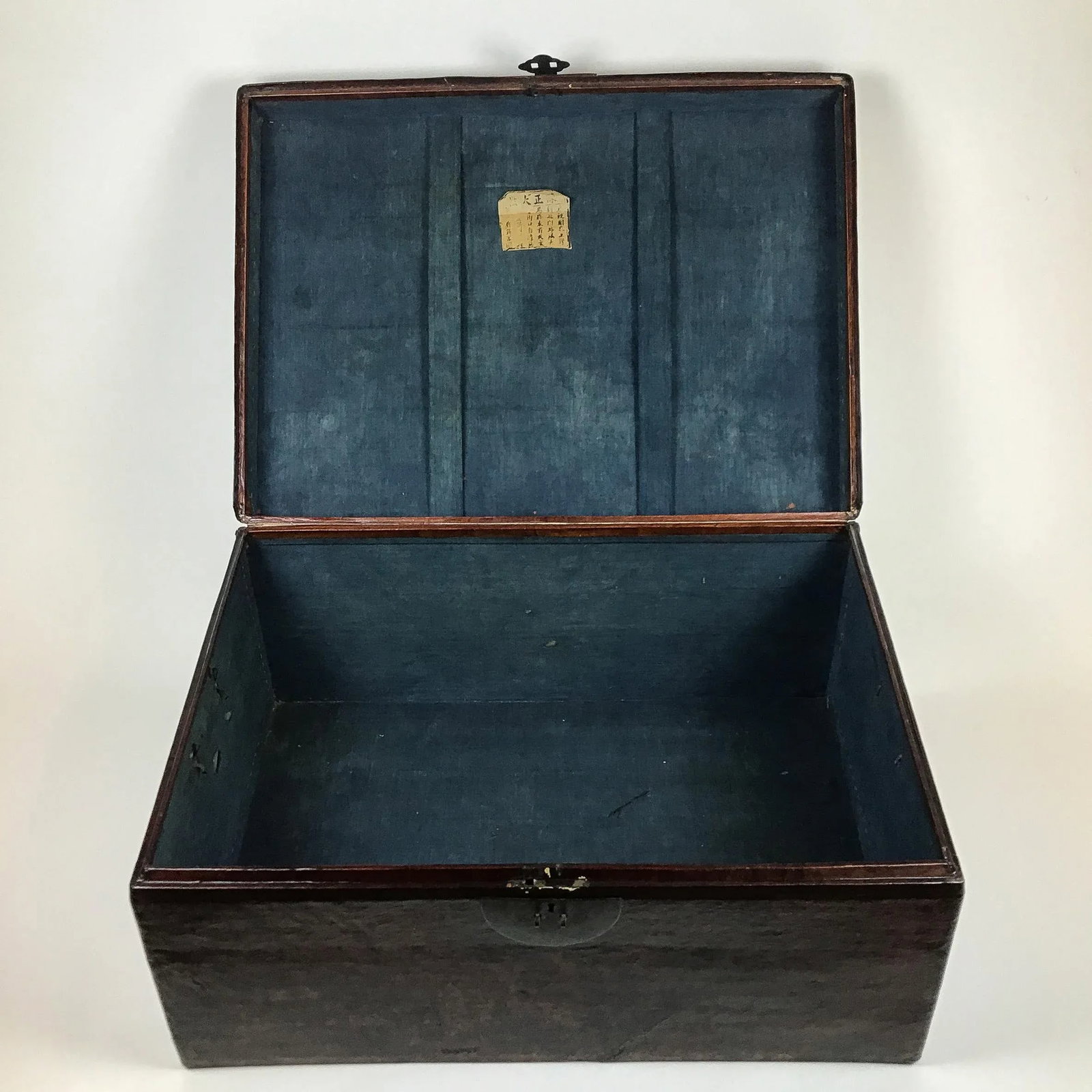 Chinese Antique Leather Trunk - 11