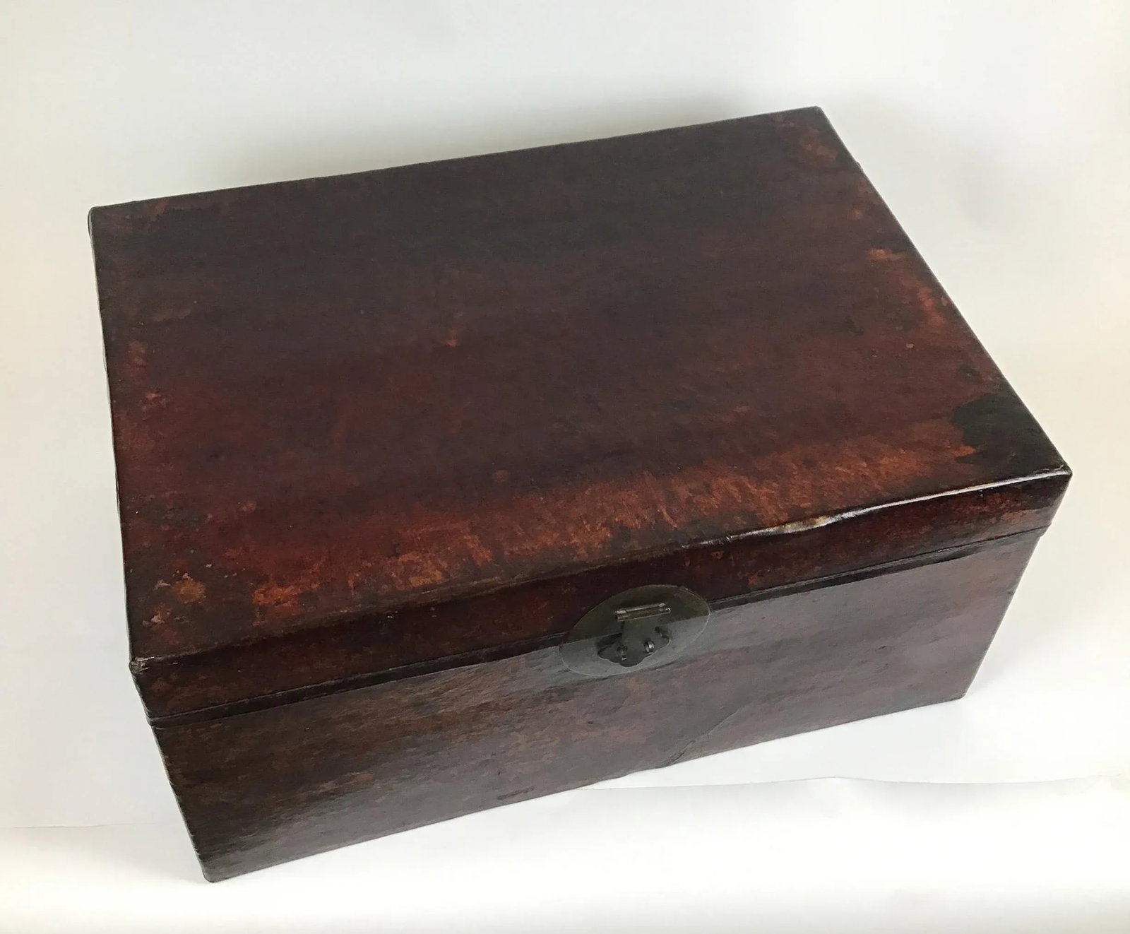 Chinese Antique Leather Trunk - 2