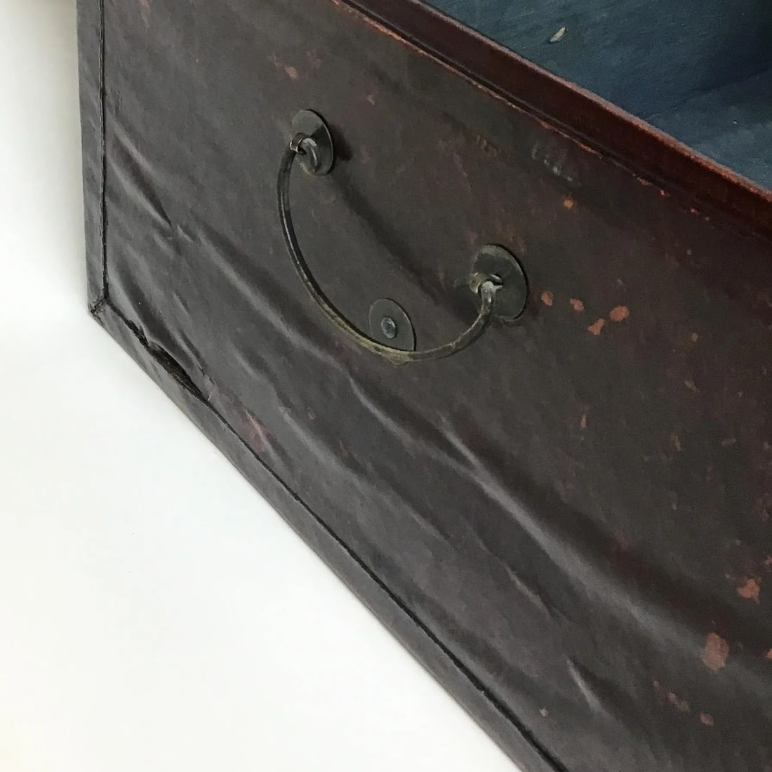 Chinese Antique Leather Trunk - 7