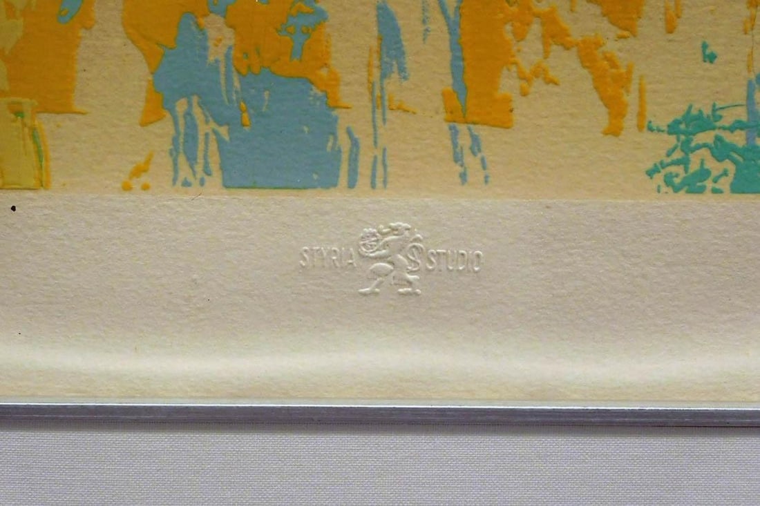 LeRoy Neiman "Lake Placid Winter Olympics 1980" Hand Signed Custom Framed - 7