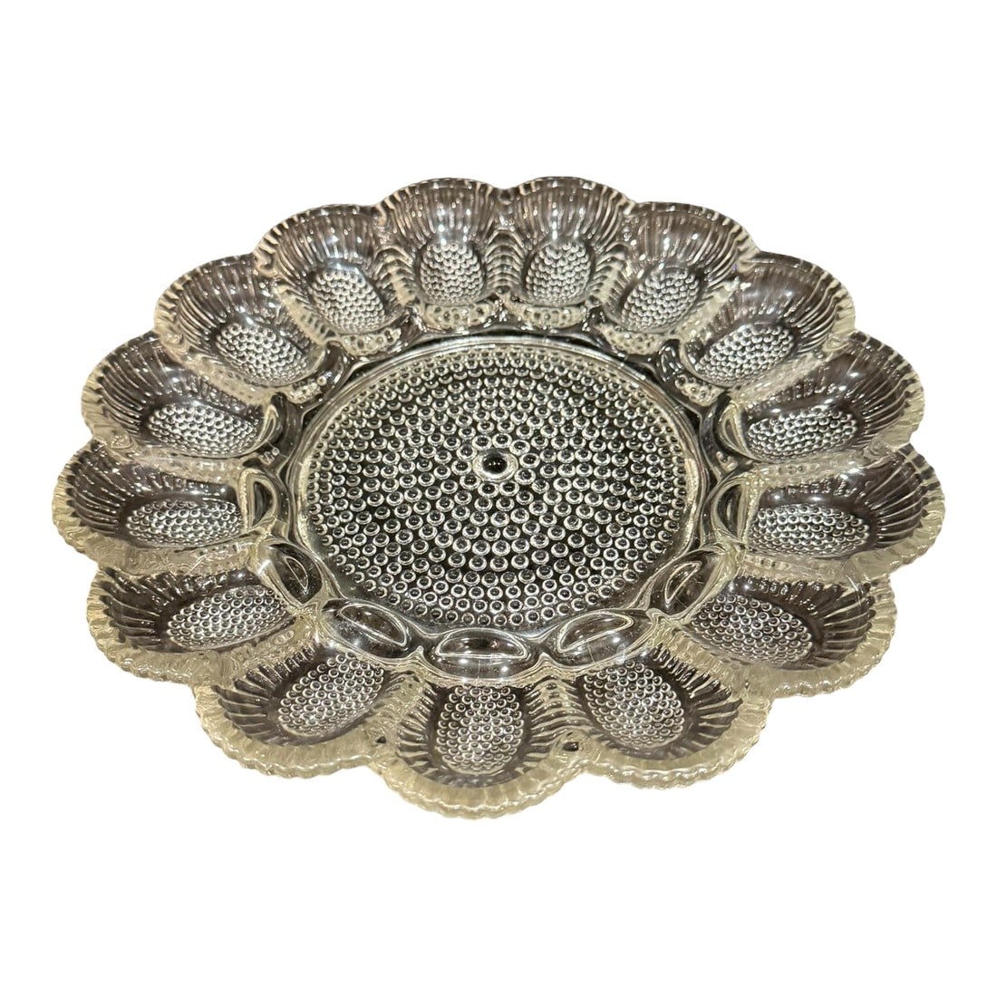 Vintage Glass Hobnail Egg Plate (1 of 11)