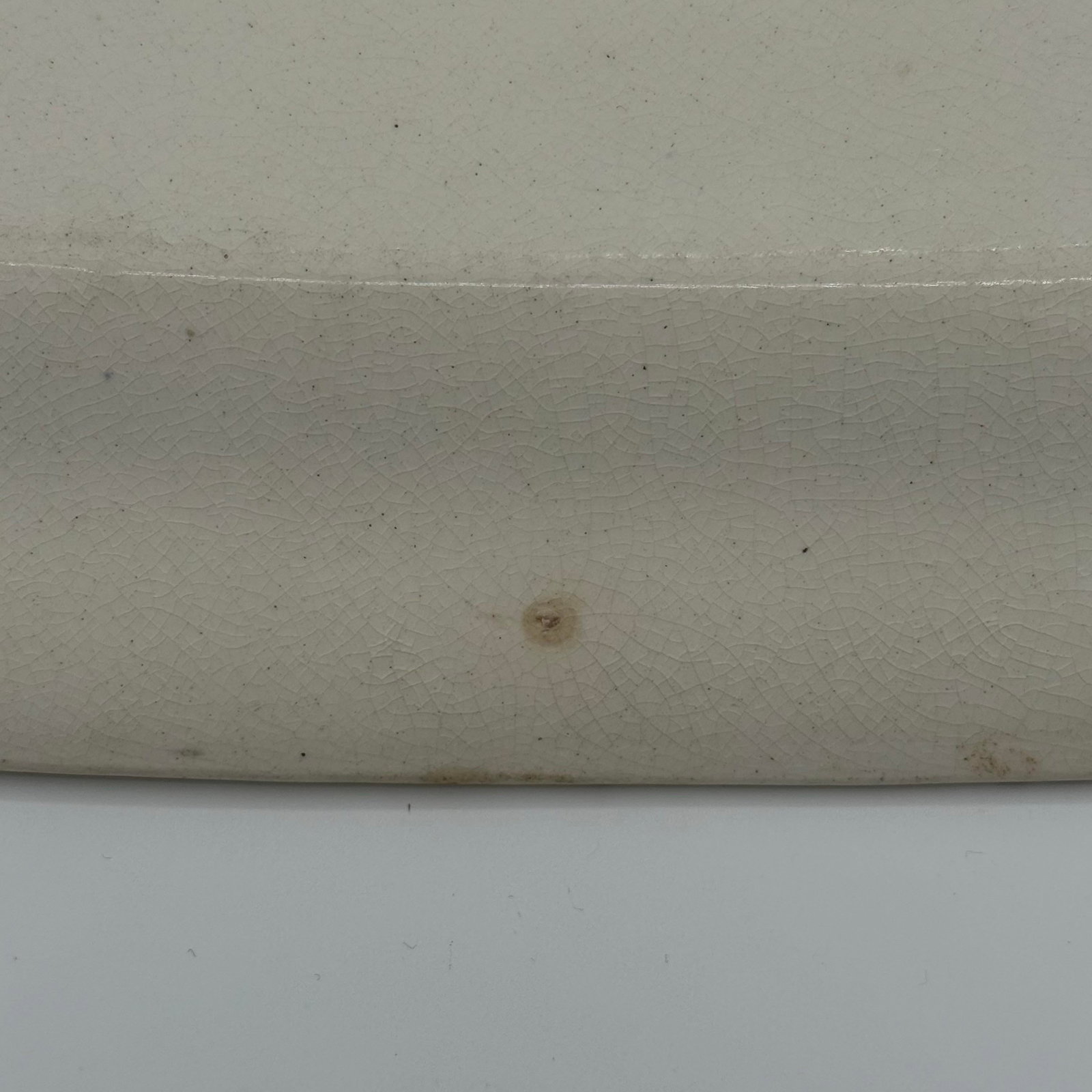 Antique Victorian Brown Transferware Botanical Rectangular Ironstone Platter Aesthetic Movement - 9