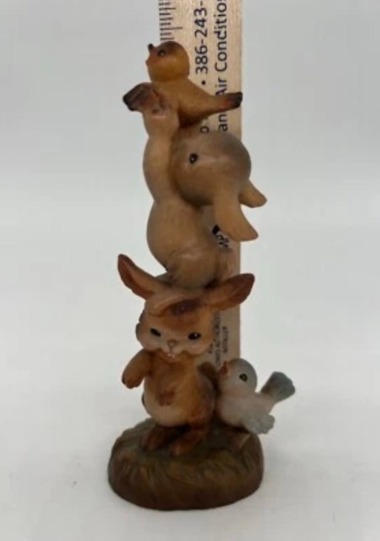 Vintage Jerrandiz Wooden Carved Figurine "Helping Hands" - 7