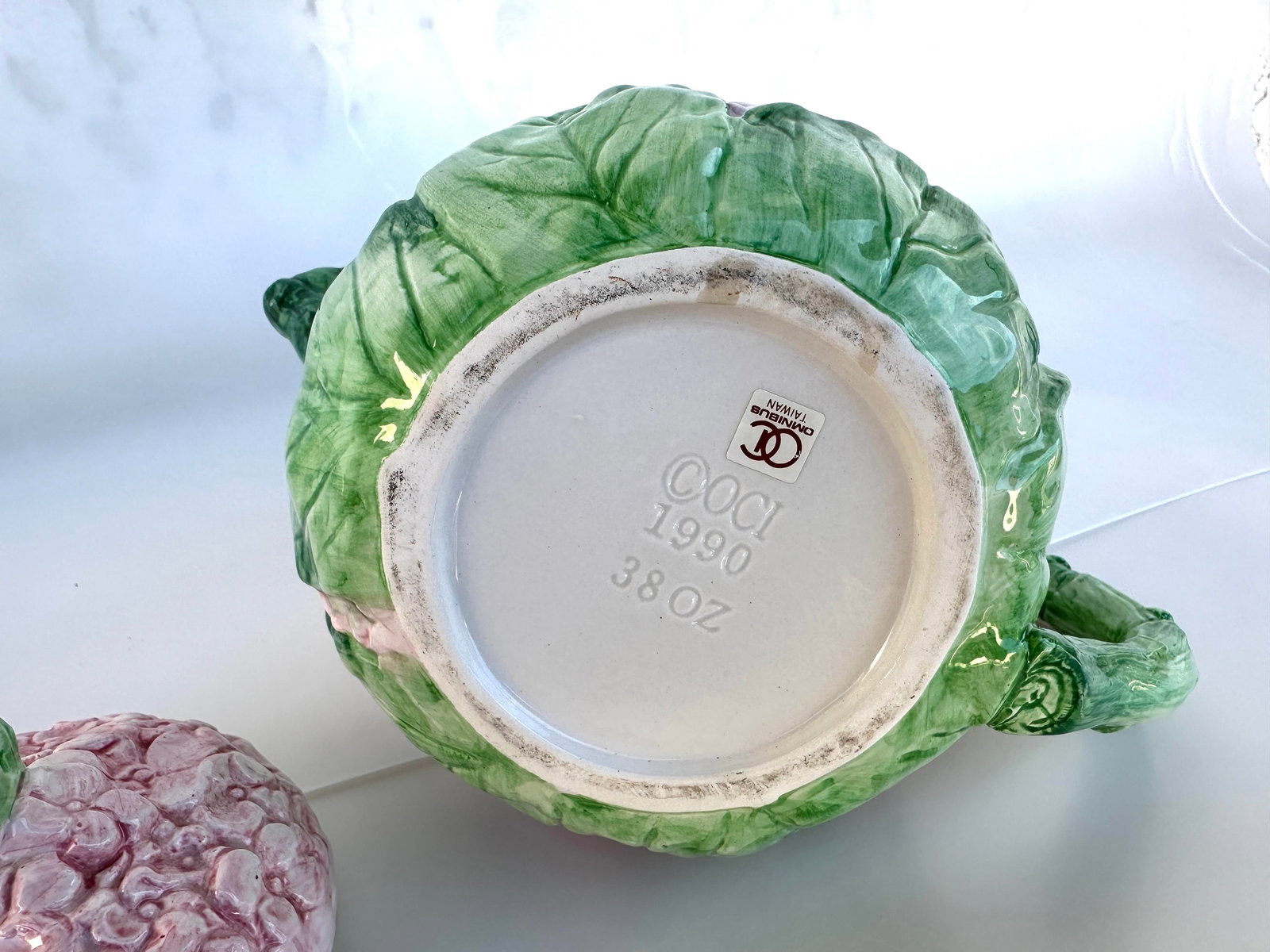 Fitz & Floyd Pink Hydrangea Tea Pot - 7