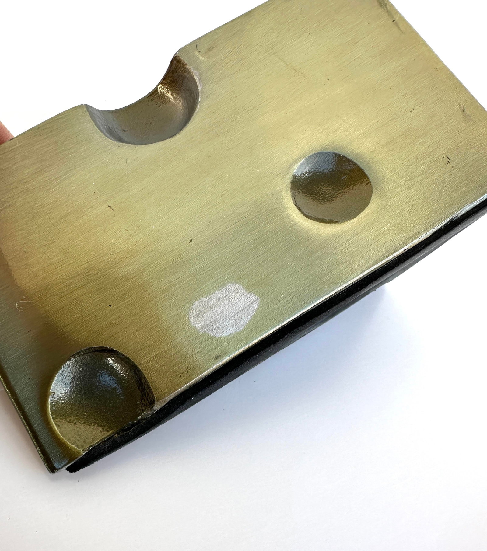 Vintage Brass Cheese Pen Holder - 7