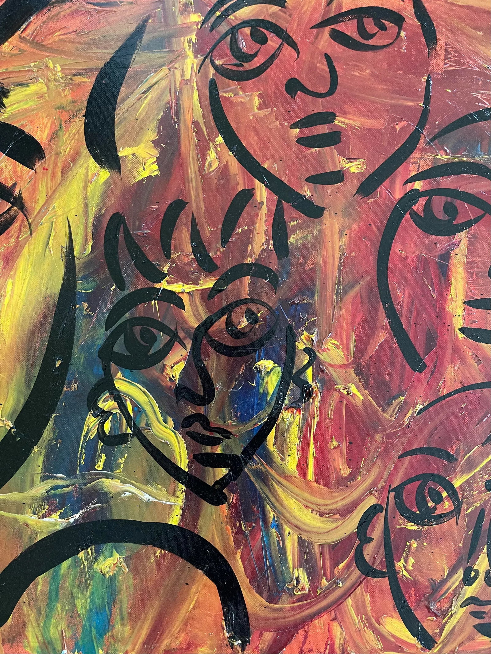 Late 20th Century Figurative Abstract Painting by Peter Keil - 3