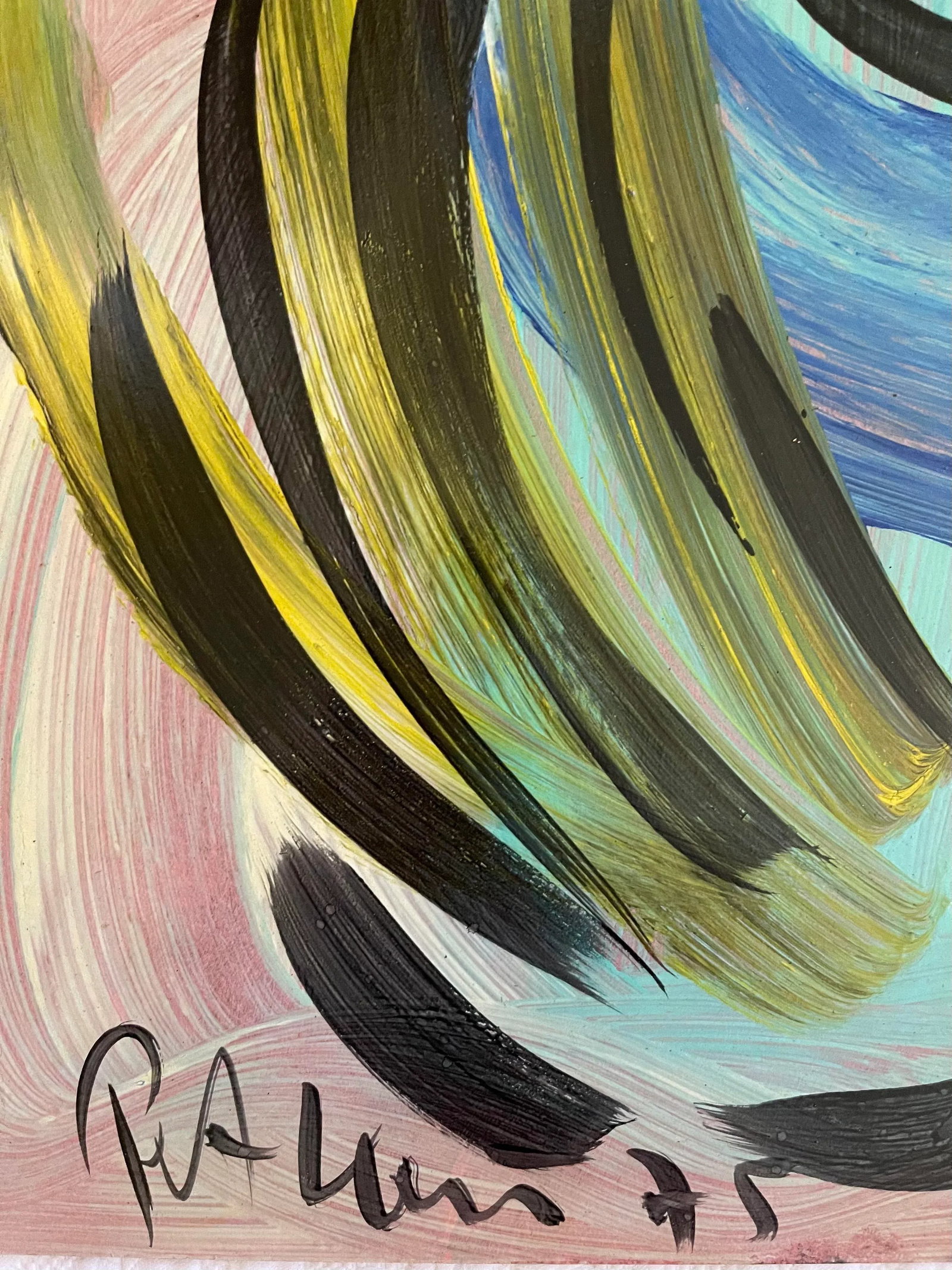 1970s "Picasso Face II" Abstract Face Painting by Peter Keil - 3