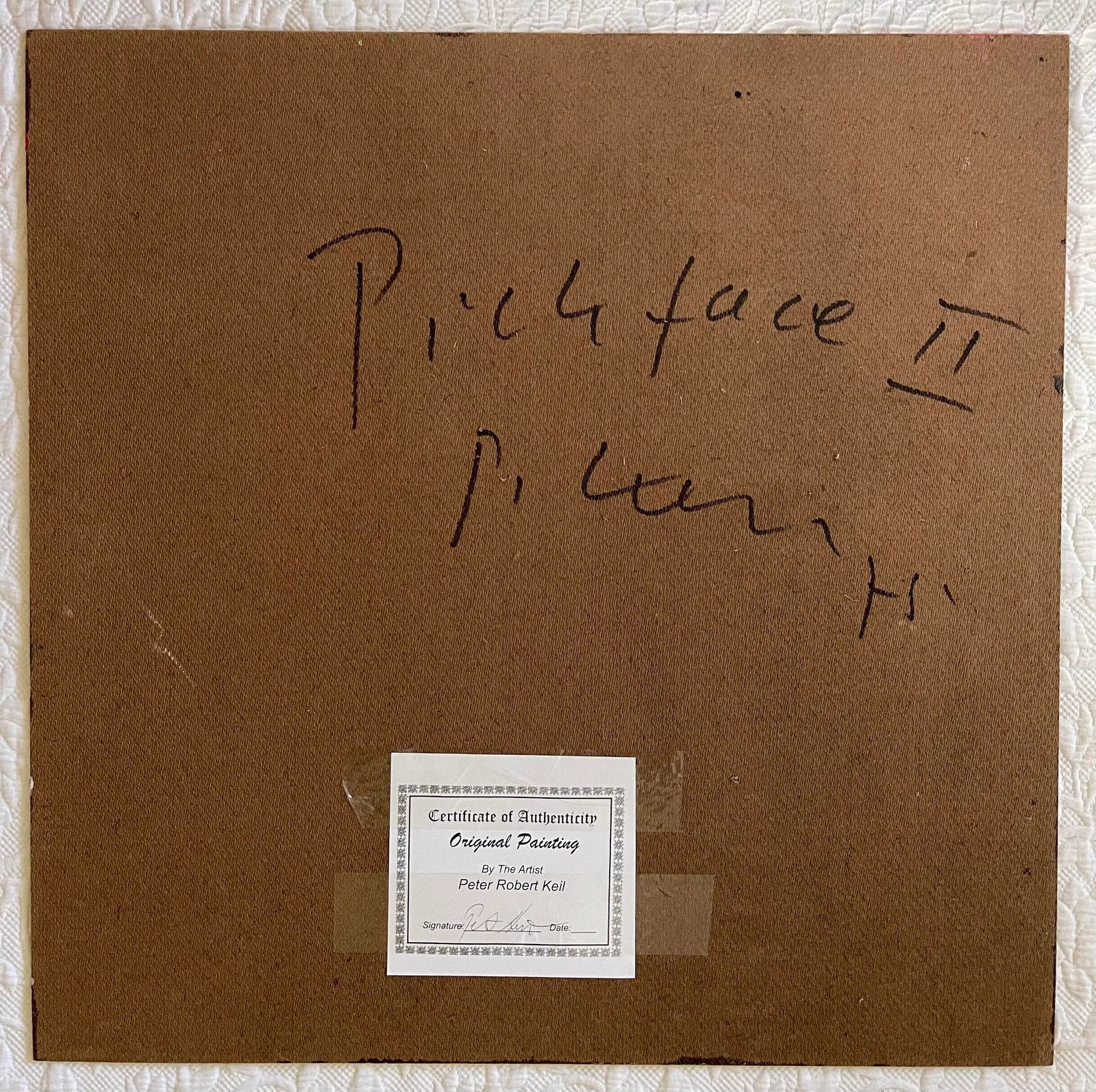 1970s "Picasso Face II" Abstract Face Painting by Peter Keil - 4