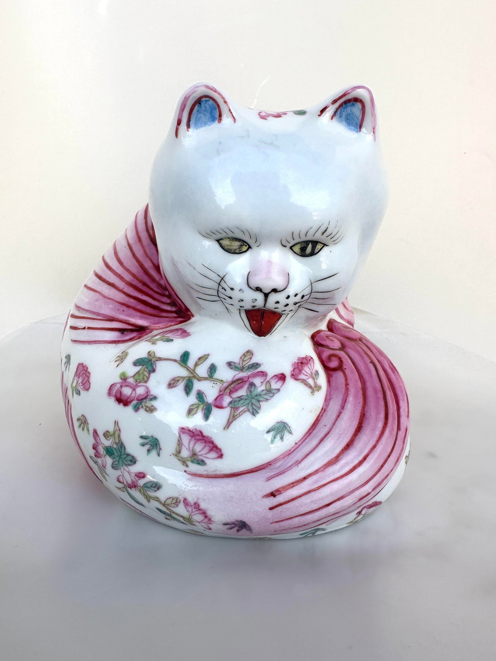 Antique Chinese Sitting Cat - 5