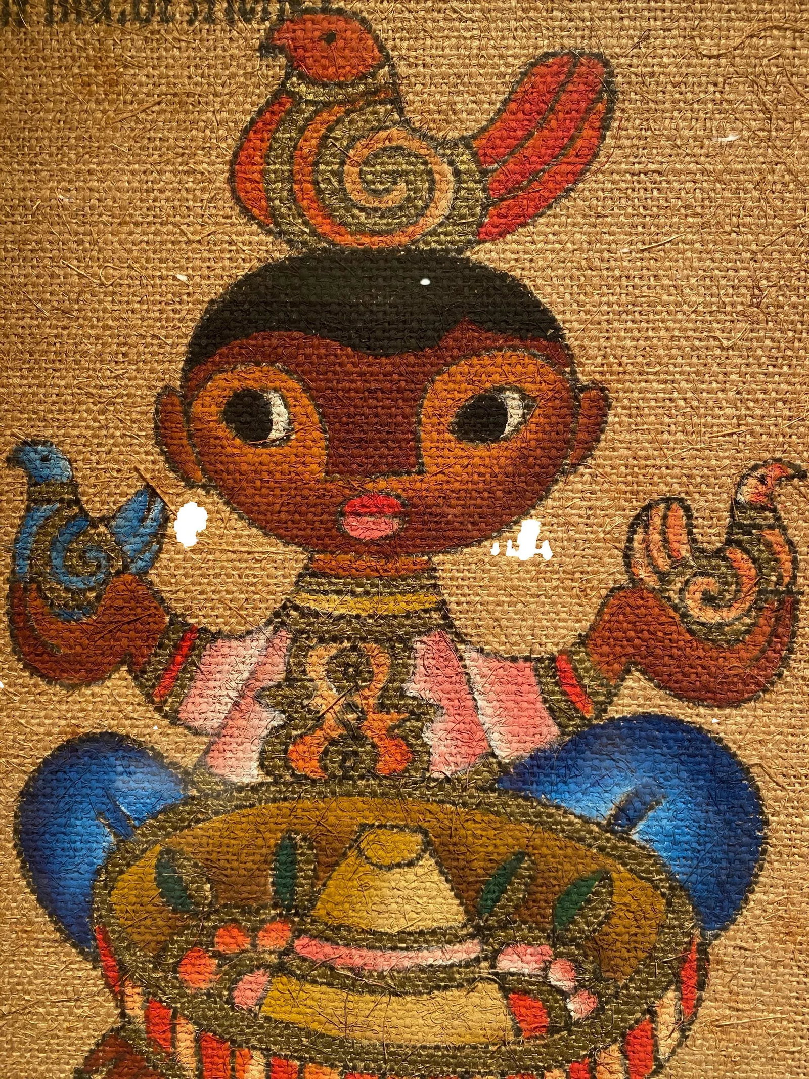 Jose Maria De Servin Mid 20th Century Mexican Figurative Folk Art Portrait Oil Paintings - a Pair - 3