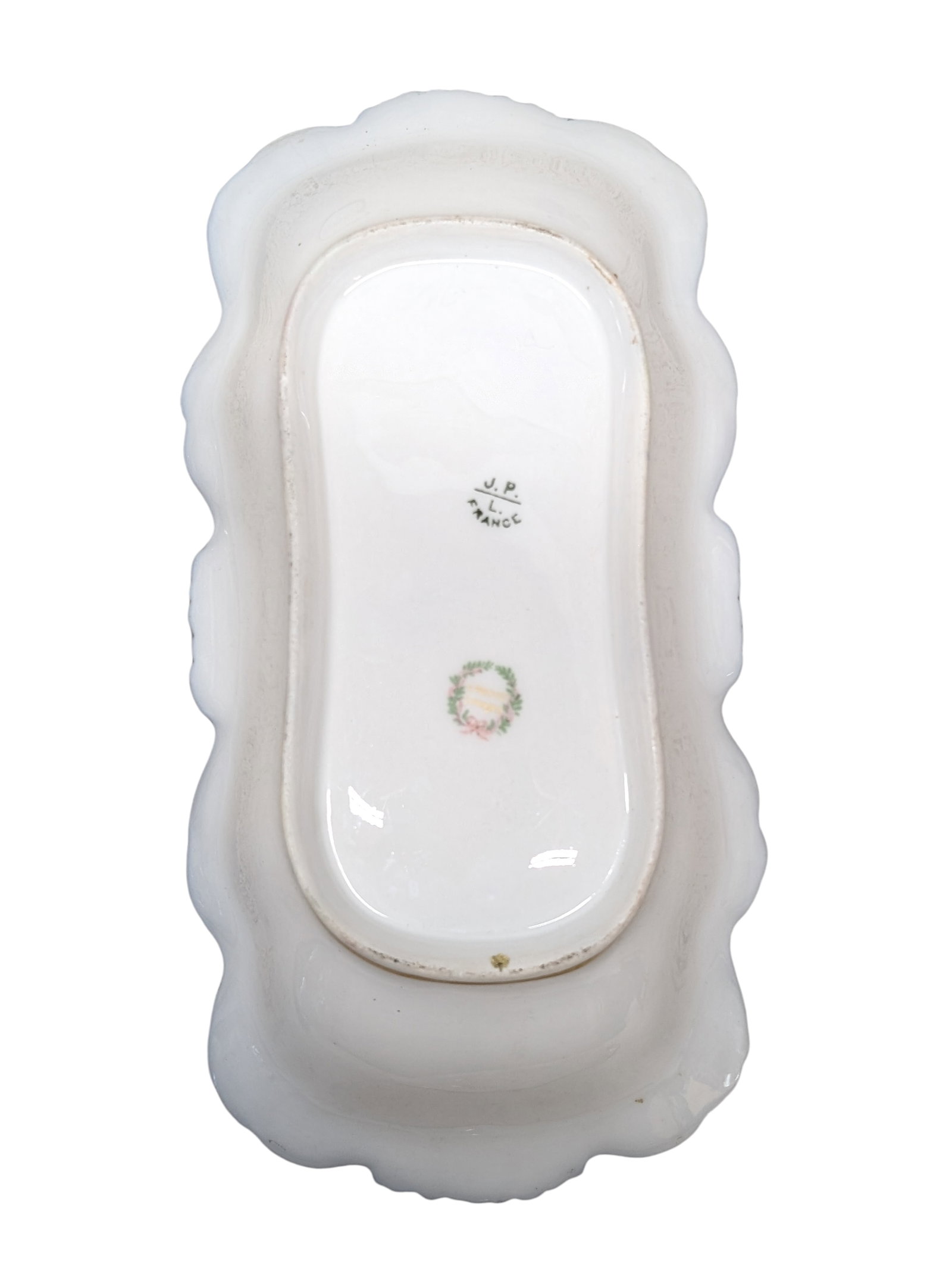 Late 19th Century J. Pouyat Limoges Porcelain Fleur De Lis Royal Blue & Gold Gilt Tray - 4