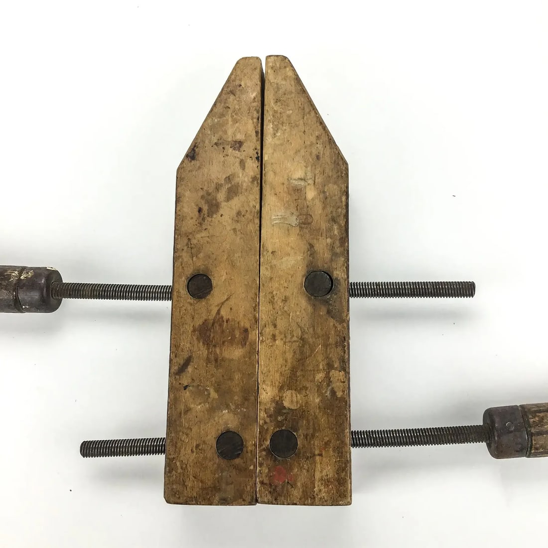 Vintage Solid Wood Carpenter Screw Clamp - 5