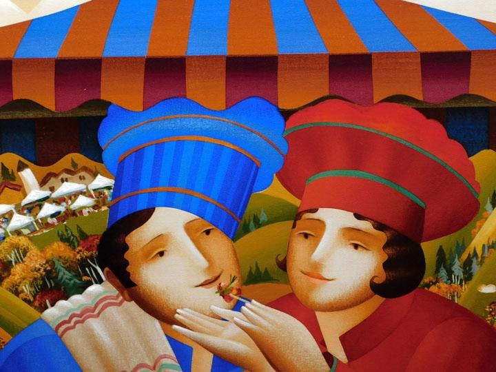 Anton Arkhipov "Gourmet on Gore" Hand Signed Custom Framed Offers Welcome - 3