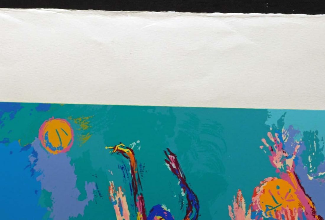 LeRoy Neiman "American Gold" Hand Signed & # Serigraph Sports Olympic Unframed - 4