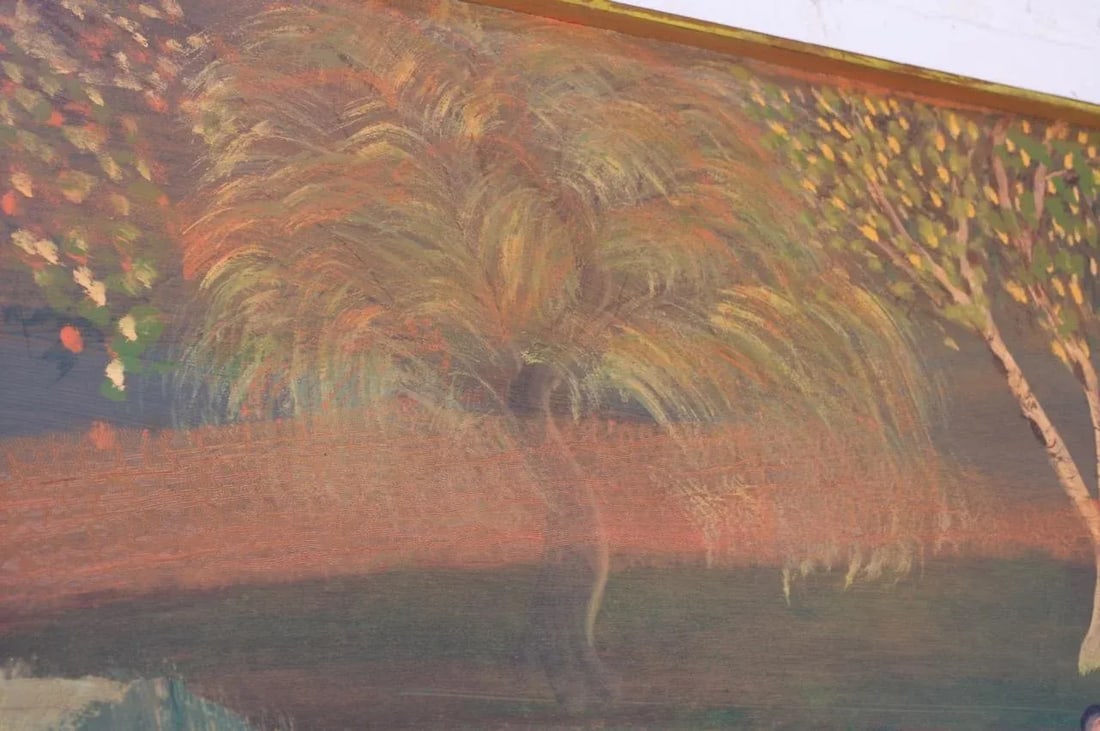 Outsider Art "Man in Carriage" Oil on Panel by Bruno Del Favero - 6