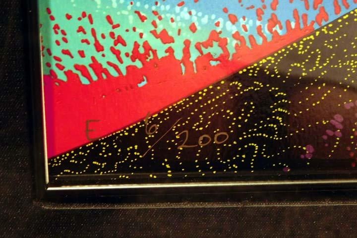 Eyvind Earle "Fire Magic"Commemorative Serigraph Custom Frame Tree - 4