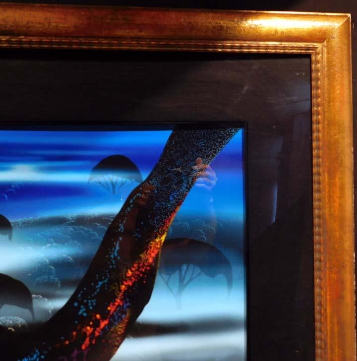Eyvind Earle "Fire Magic"Commemorative Serigraph Custom Frame Tree - 5