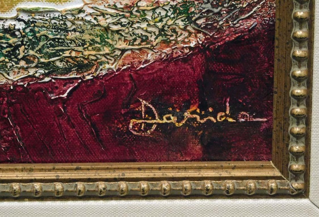 Alexandru Darida Original Painting "Melan Choly" Hand Signed Framed - 10