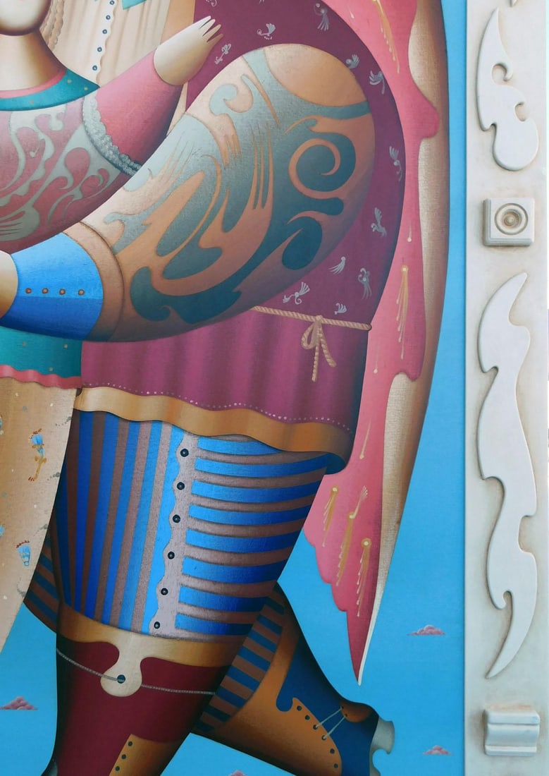 Anton Arkhipov Enamored Original Russian Painting With Custom Frame Art Artwork - 4