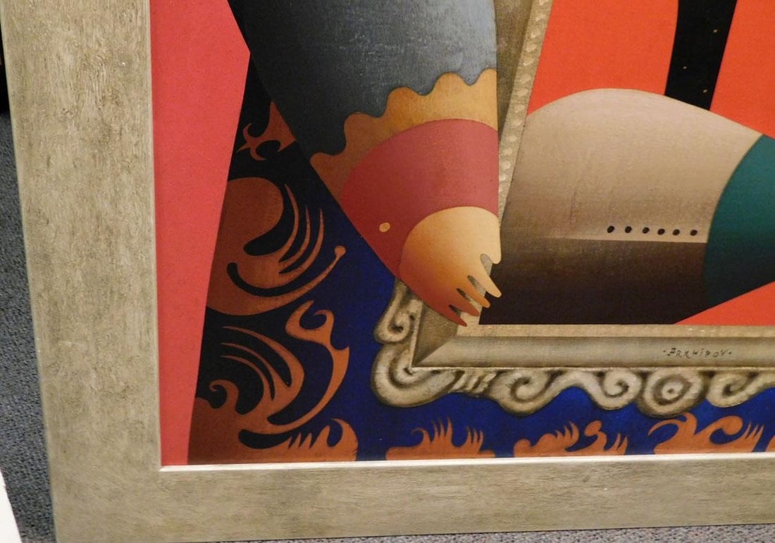 Anton Arkhipov Portrait Russian Original Painting Artwork Art Important Artist - 3