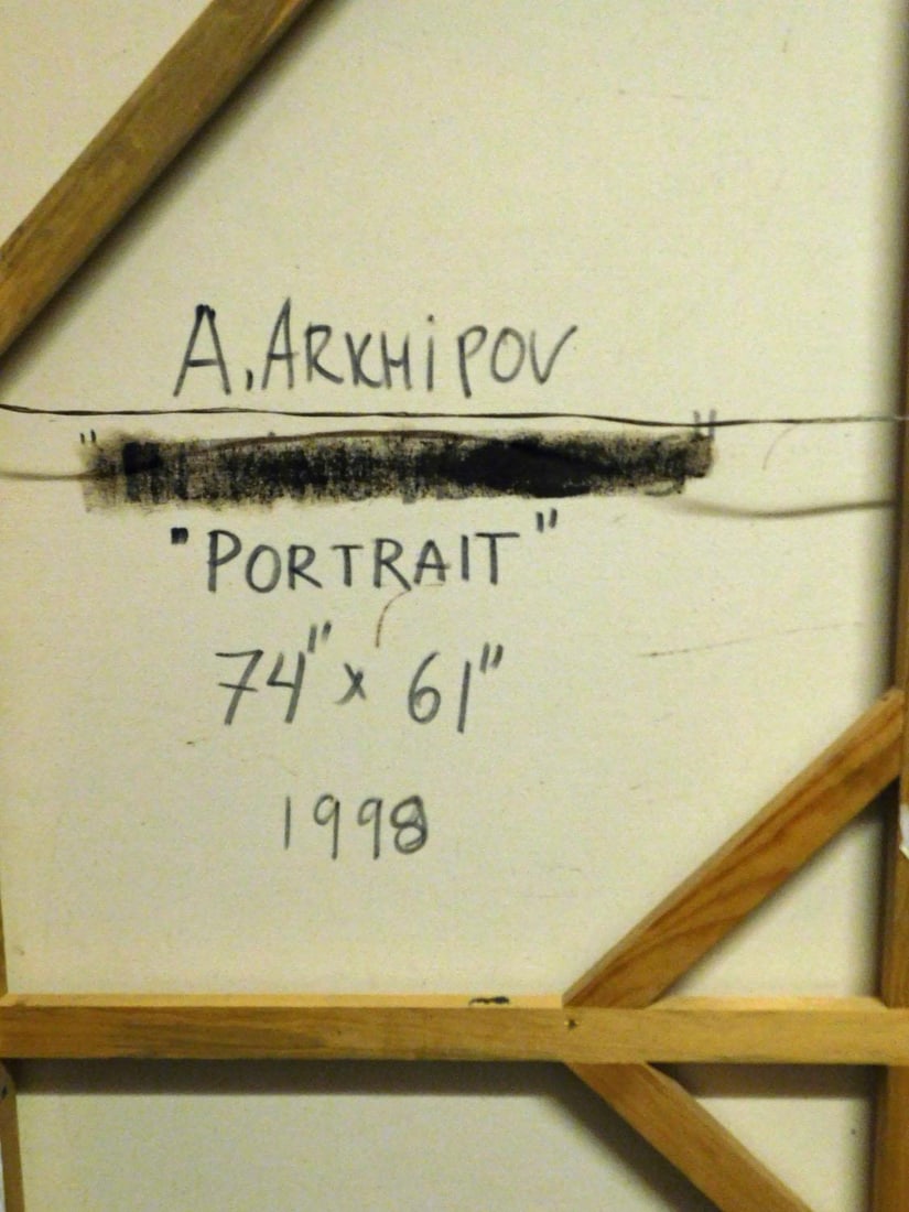 Anton Arkhipov Portrait Russian Original Painting Artwork Art Important Artist - 4