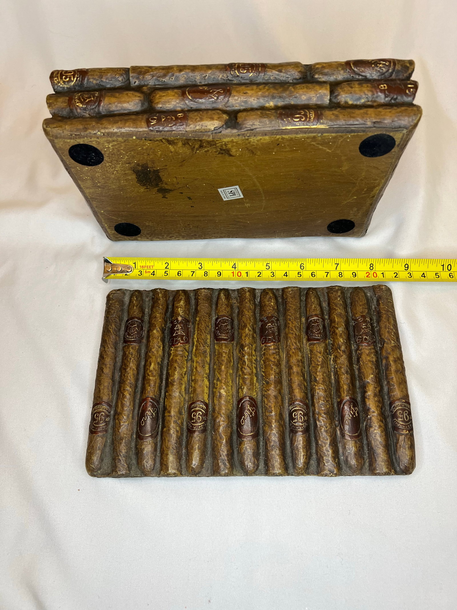 Vintage Cigar Covered Box - 8