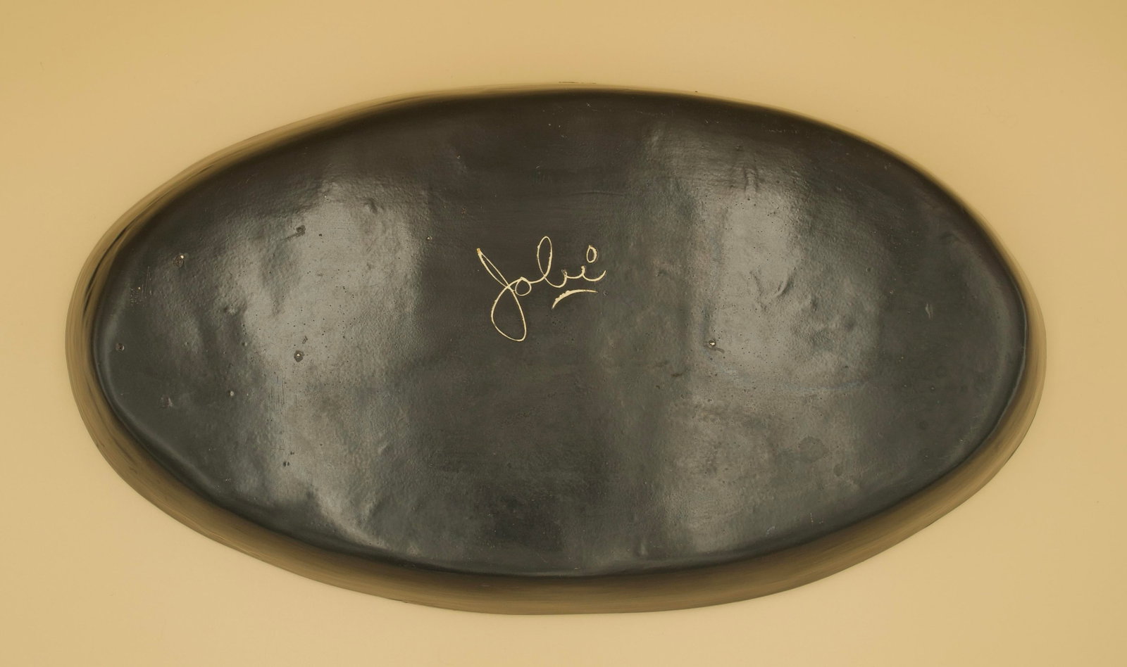 Signed Jobi Studio Pottery Oval Platter, Cape Cod, Mid-Century Modern - 4