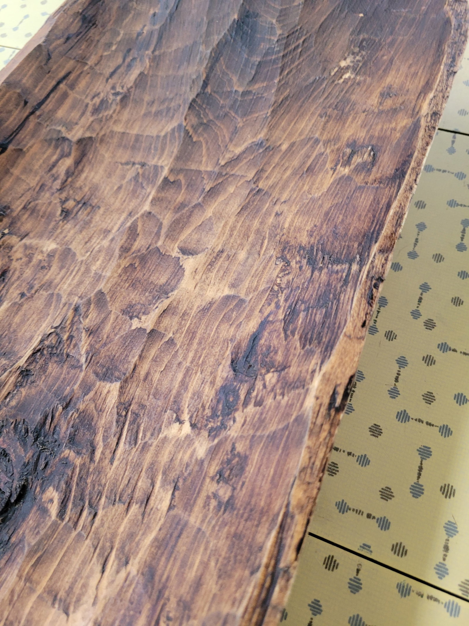 19th Century Primitive Hand-Hewn Long Dough Bowl - 11