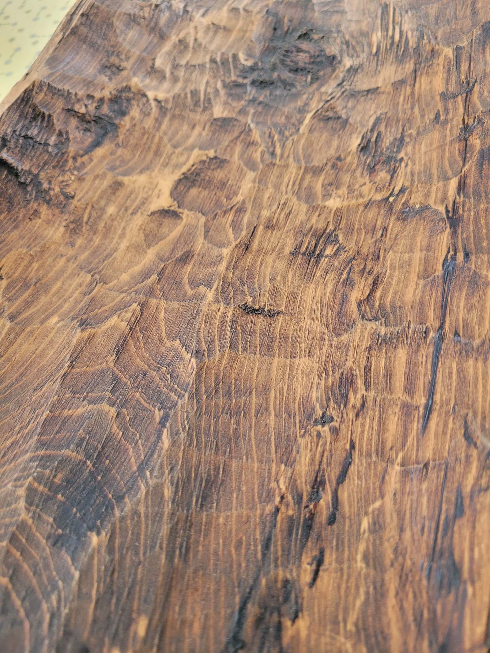 19th Century Primitive Hand-Hewn Long Dough Bowl - 5