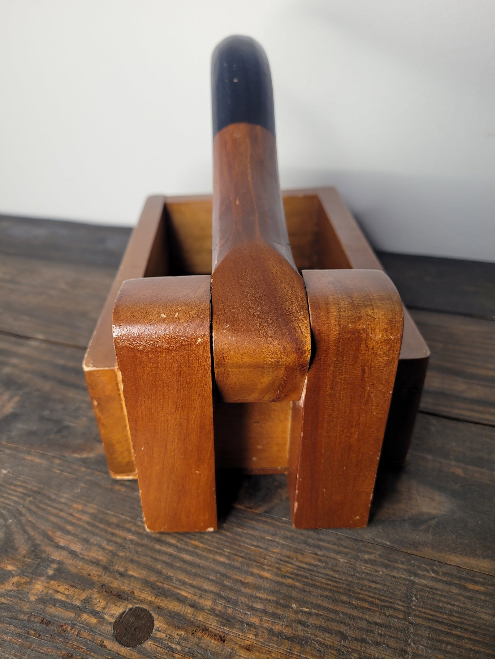 Vintage Hand-Carved Philippine Mahogany Goose Nutcracker & Serving Box - 11