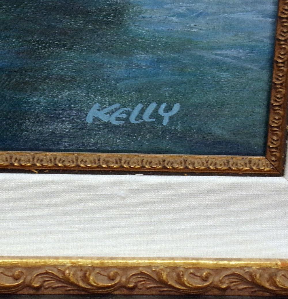 John Kelly "Venice" Original Oil Painting Gondolas, Canals, Italy, - 7