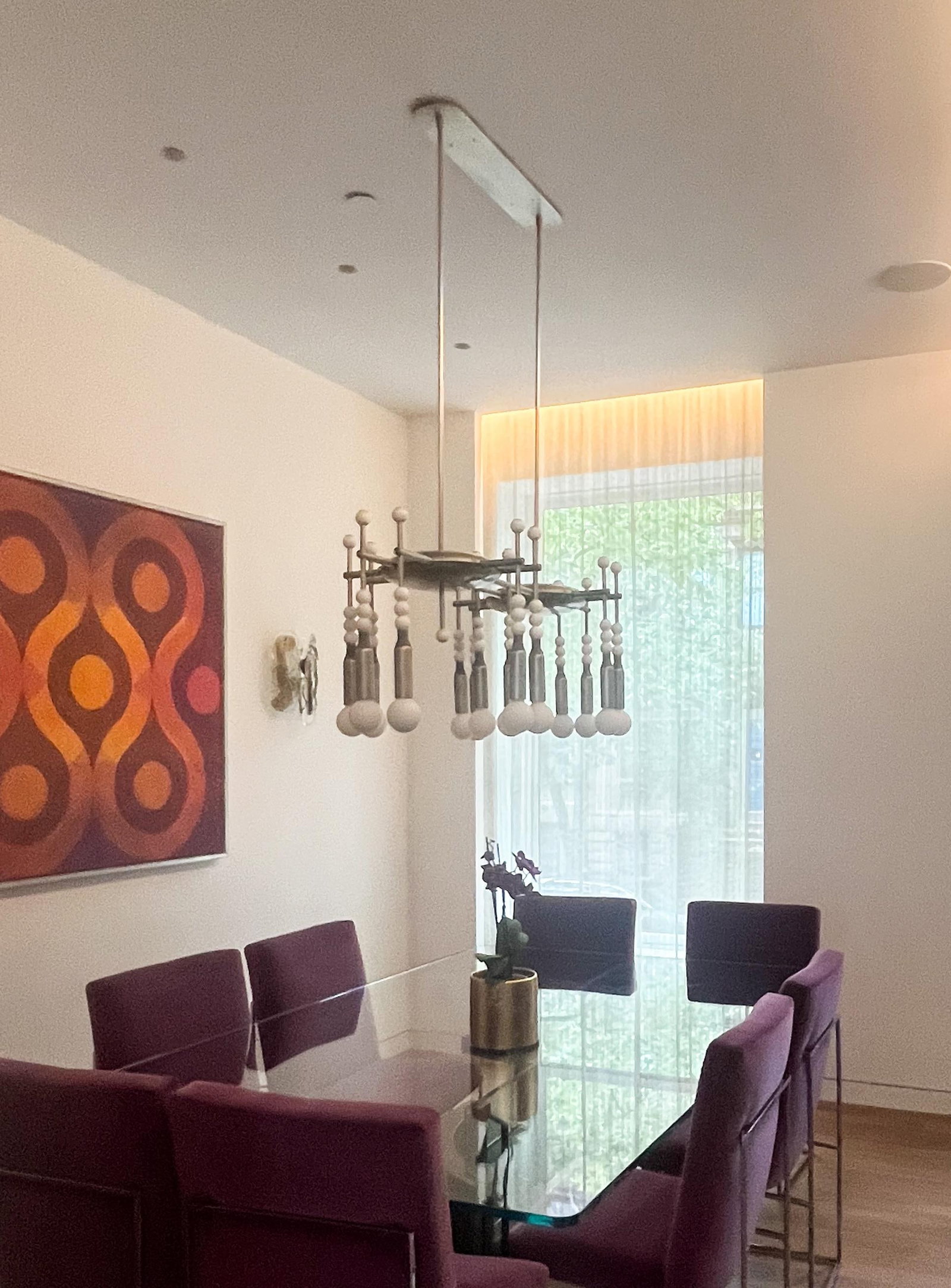 Contemporary Silver Chandelier Talisman:14 by Apparatus - 3