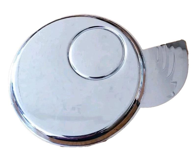 Art Deco Chase Shiny Chrome Canape Cup Plates Designed by Lurelle Guild 1933 - Set of 6 - 6