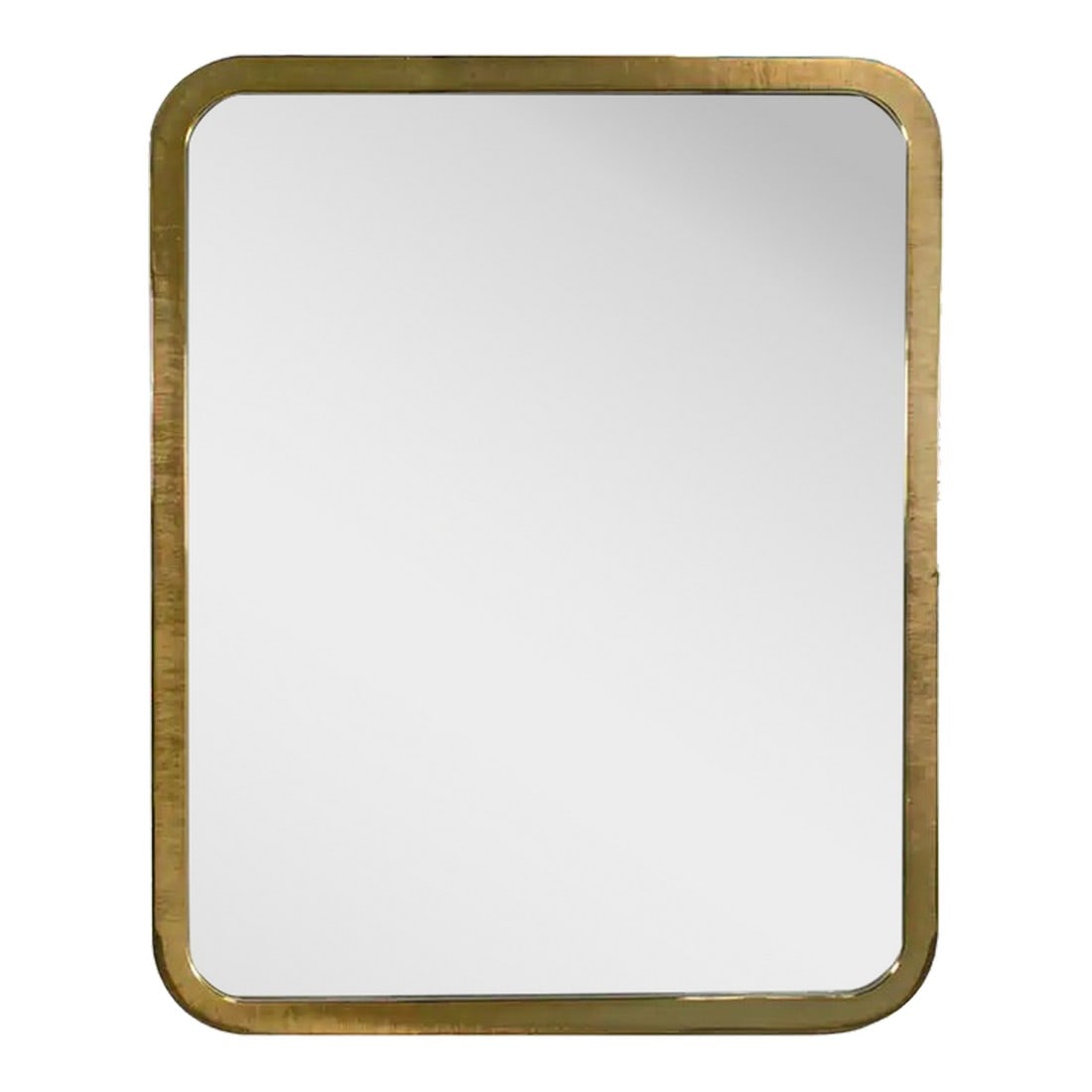 Late 20th Century Modern Wall Mirror by Milo Baughman for Thayer Coggin Brass Lamé Shape Frame: Fabulous vintage Modern wall mirror designed by Milo Baughman for Thayer Coggin composed of mirror inset in a brass superellipse or Lamé shaped frame. Beautiful condition, keeping in mind that th